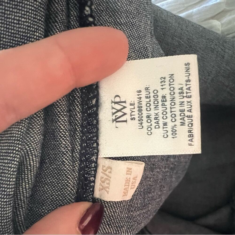 TWP Cotton Denim Oversized Pocket Top - Picture 6 of 7